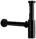 Сифон для раковины (кругл.), 1 1/4, (цв. чёрный), 3М ZZ