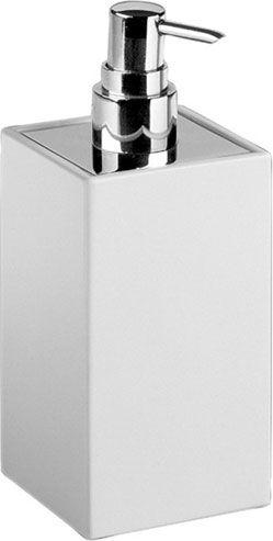 Дозатор 7х7хh18см, настенный (хром/белая керамика), Young ZZ