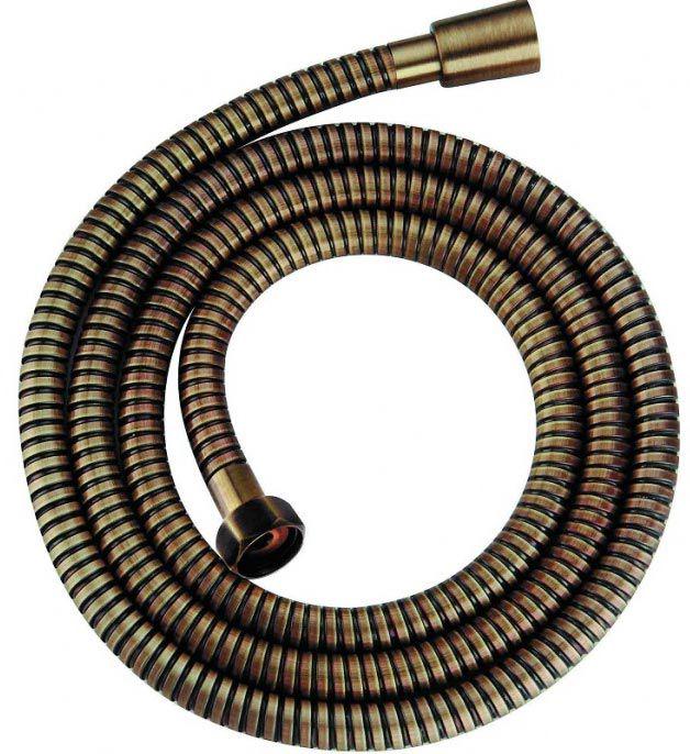 Шланг для душа 1200мм, 1/2 / 1/2, (металл цв. бронза), Cristina ZZ