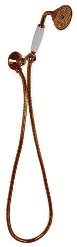 Душевой комплект (лейка, шланг 1500мм, кронштейн с выходом воды 1/2), (цв.бронза), FIMA Carlo Frattini ZZ