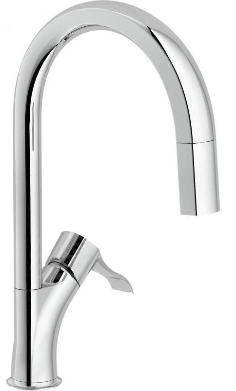 Смеситель для кухни, с выдвижным душем, (цв.хром), Sofi ZZ