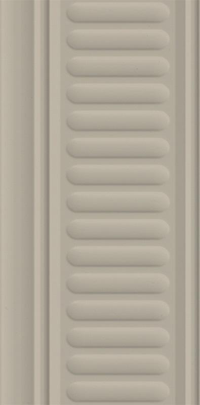 Бордюр Бланше серый структурированный ZZ|9.9x20