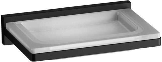 Мыльница настенная, (стекло матовое/матовый черный), LookZZ