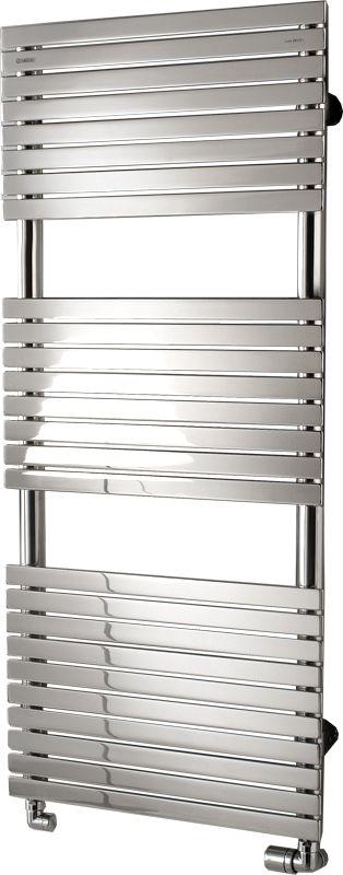 Полотенцесушитель h1120х500мм,(подкл.470мм)на ГВС/сист.отопл.,до 8bar,365W,G 1/2,(крепл, клап Маевск.в ком),БЕЗ кр/перек.,(полир.нерж/ст) Stefania ZZ