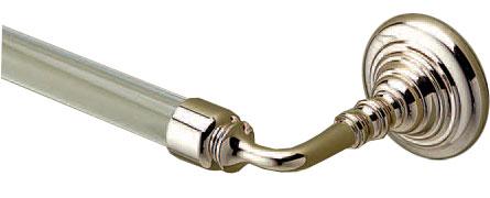 Полотенцедержатель 25см., стекло прозр., (цв. латунь) Chelsea ZZ