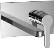Смеситель для раковины, встраиваемый в стену, излив 237мм, (цв. хром) Klab ZZ