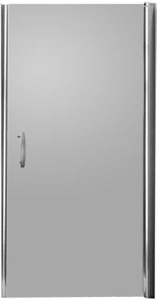 Дверь распашная DX/SX прав./лев. (96,5/100хh191см, стекло 6мм, GL прозр., фурн. 05 bril, хром) Elegance ZZ