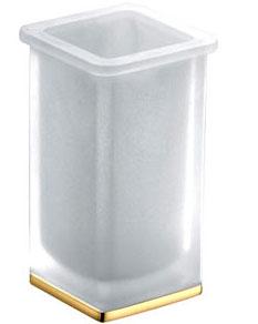 Стакан настольный 7,3х7,3хh13,1см (цв. золото / стекло мат.) Lulu ZZ