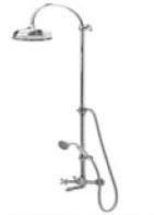 Смеситель д/ванны с верхним душем и душ.гарнит. хром Romantica ZZ