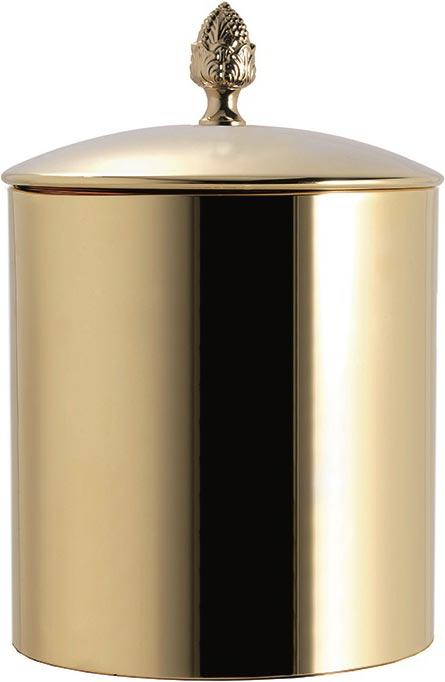 Ведро для мусора с крышкой, d22хh29см, 10л, (цв.золото), TW ZZ
