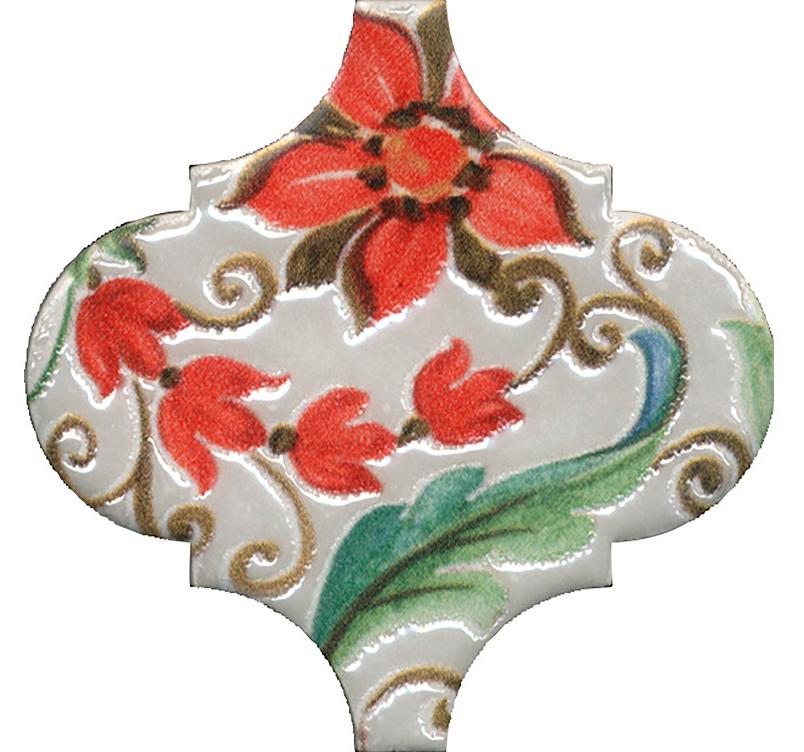 Декор Арабески Тоскана 1 глянцевый 6.5x6.5