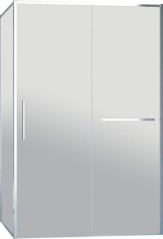 Душевой уголок 1400х900хh2000мм, прямоуг., правый/левый, (стекло прозрачное 6мм Easy Clean, фурн.цв.хром), Slim Soft ZZ