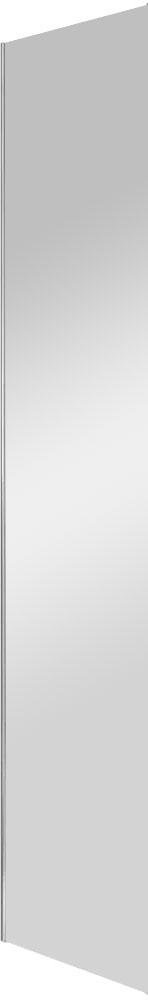 Боковая панель 80 см, профиль-хром, стекло-прозрачное ZZ