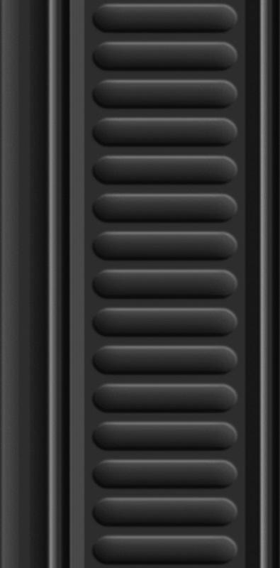 Бордюр Бланше черный структурированный ZZ|9.9x20