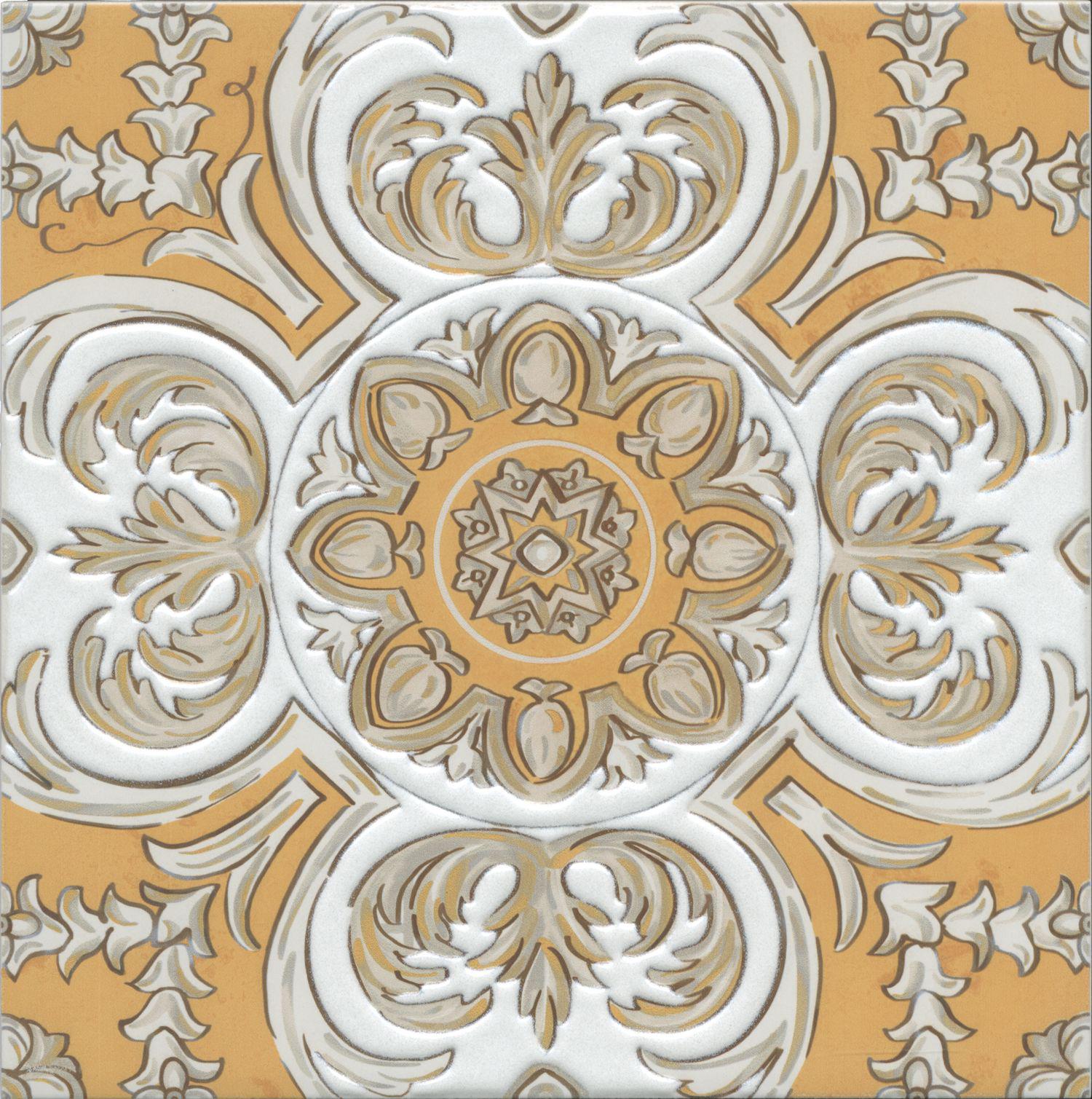 Декор Алмаш центр жёлтый XX|30х30