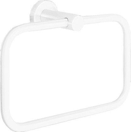 Полотенцедержатель кольцо 21хh15см, (цв.белый матовый), Plus ZZ