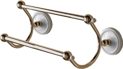 Полотенцедержатель двойной 60см, (керамика/латунь) Dorothy ZZ