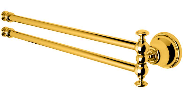Полотенцедержатель двойной поворотный 45см (цв.,золото) Harmony ZZ