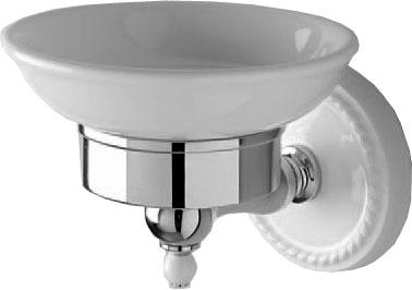 Мыльница настенная (керамика/хром) Dorothy KL