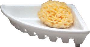 Мыльница (полочка) настольная, угловая, 165х165хh45мм, керамическая, Grace ZZ