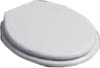 Сиденье для напольного унитаза (полиэстр цв. белый, крепления цв. хром), Londra ZZ