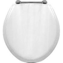 Сиденье для унитаза, с микролифтом, (МДФ цв. белый лакированный, петли цв.хром), Oxford ZZ