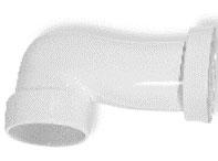 Отвод, керамический для унитаза, для выпуска в пол, Devon&Devon ZZ