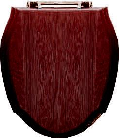 Сиденье для унитаза массив, красное дерево, петли (латунь),Westminster ZZ 
