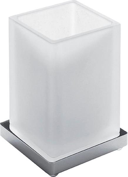 Стакан настольный, (стекло матовое/хром), Look