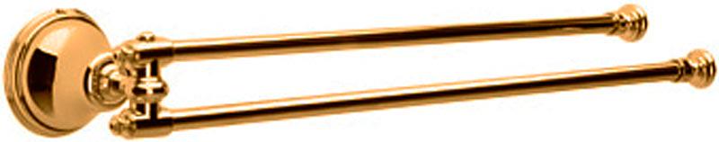 Полотенцедержатель 42 см двойной, поворотный (бронза), Old italy ZZ