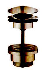 Пробка для сливного отверстия раковины, нажимная, "Click-Clack", G 1 1/4, (цв. oxidized), 3М KL