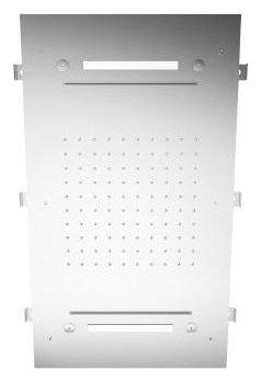 Душ верхний, стационарный, потолочный, прямоугольный 700х330мм, три типа струи, обычный и два каскада, хромотерапия, (цв. чёрный), 3M ZZ