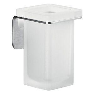 Стакан настенный (стекло мат., держ. цв.сатин), Over ZZ