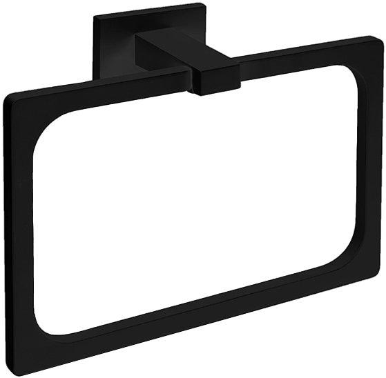 Полотенцедержатель кольцо, матовый черный, Look ZZ