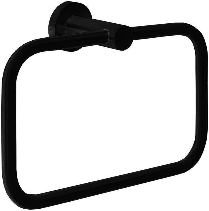Полотенцедержатель кольцо 21хh15см, (цв.черный матовый) Plus ZZ