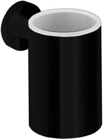 Стакан настенный металл. (цв.черный матовый), Plus ZZ