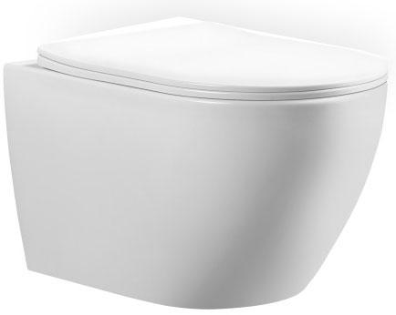 Унитаз подвесной, 360x535мм, безободковый, сиденье с микролифтом, крепеж в компл,.Cox ZZ