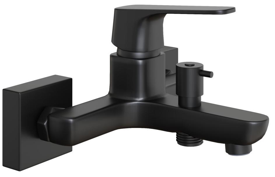 Смеситель для ванны без аксессуаров, цвет черный Bari ZZ