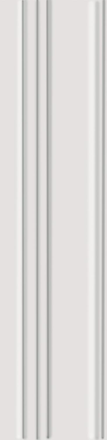 Бордюр Багет Альвао белый матовый |20х5