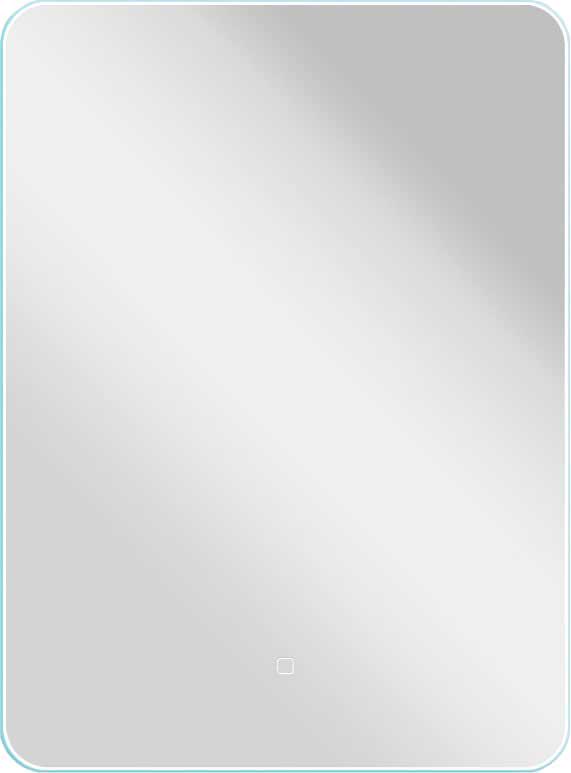 Зеркало 550x800х30мм, с встроенным по периметру светильником, сенсорным выключателем и диммером, Vincea ZZ