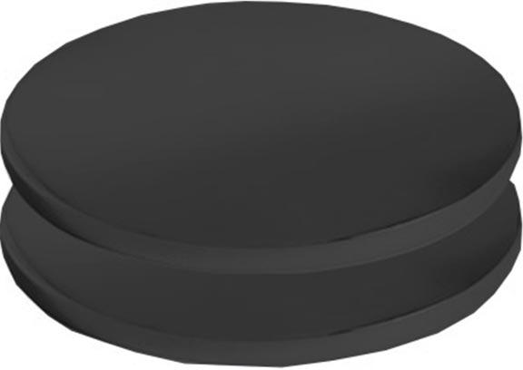 Комплект 2шт. накладок ручек смесителей, (цв. черный матовый), Texture Collection ZZ