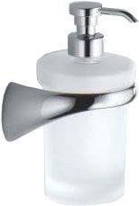 Дозатор для жидкого мыла настенный, DX "Правый", (крепл.слева), (цв.хром/стекло мат.) Link ZZ