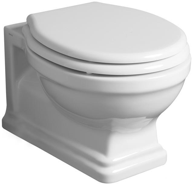 Унитаз подвесной 385х530мм, безободковый, БЕЗ сиденья, Lante ZZ