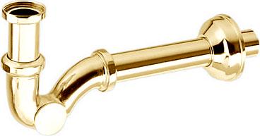 Сифон для биде 1"1/4, "S-образный" классический (цв.золото) Cisal ZZ