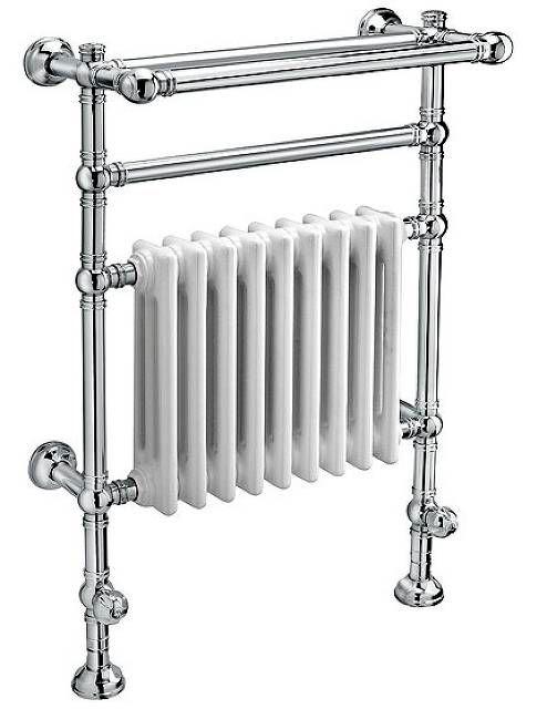 Полотенцесушит.напол.с радиат.560х295хh972.5мм,подвод из пола int.484мм,(цв.хром/радиат цв.бел.),краны в компл.(НА ЗАКРЫТ.СИСТ.ОТОПЛЕНИЯ) ArmoniaZZ