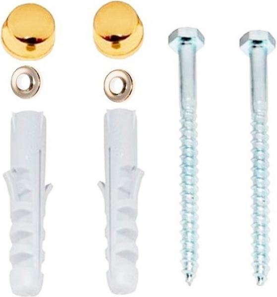 Крепеж к полу для унитаза и биде, (цв. золото), Kerasan