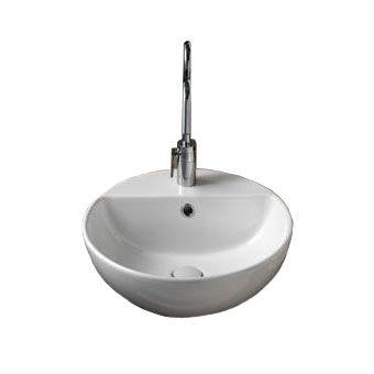 Раковина накладная на столешницу, 470х470хh160мм, круглая, с отв. для смесит., Happy Hour 03:00 ZZ