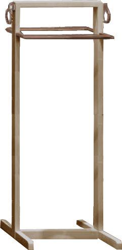 Полотенцедержатель напольный 45х34хh115см, (цв. Beige Lucido / бронза), Oasis ZZ