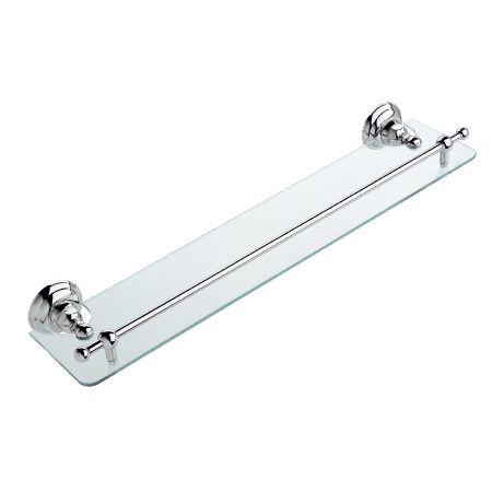 Полочка 60см, (стекло, держатели цв. хром), Classica ZZ