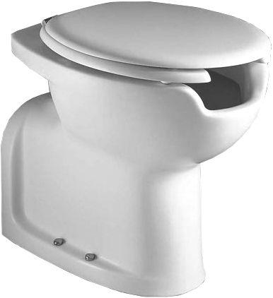 Унитаз 380х595хh460мм, для инвалидов, пристен., монтаж со скрытым в стене бачком, без сиденья арт.YXZ001, без 2-х крепл к полу арт.YR4901, Autonomy ZZ